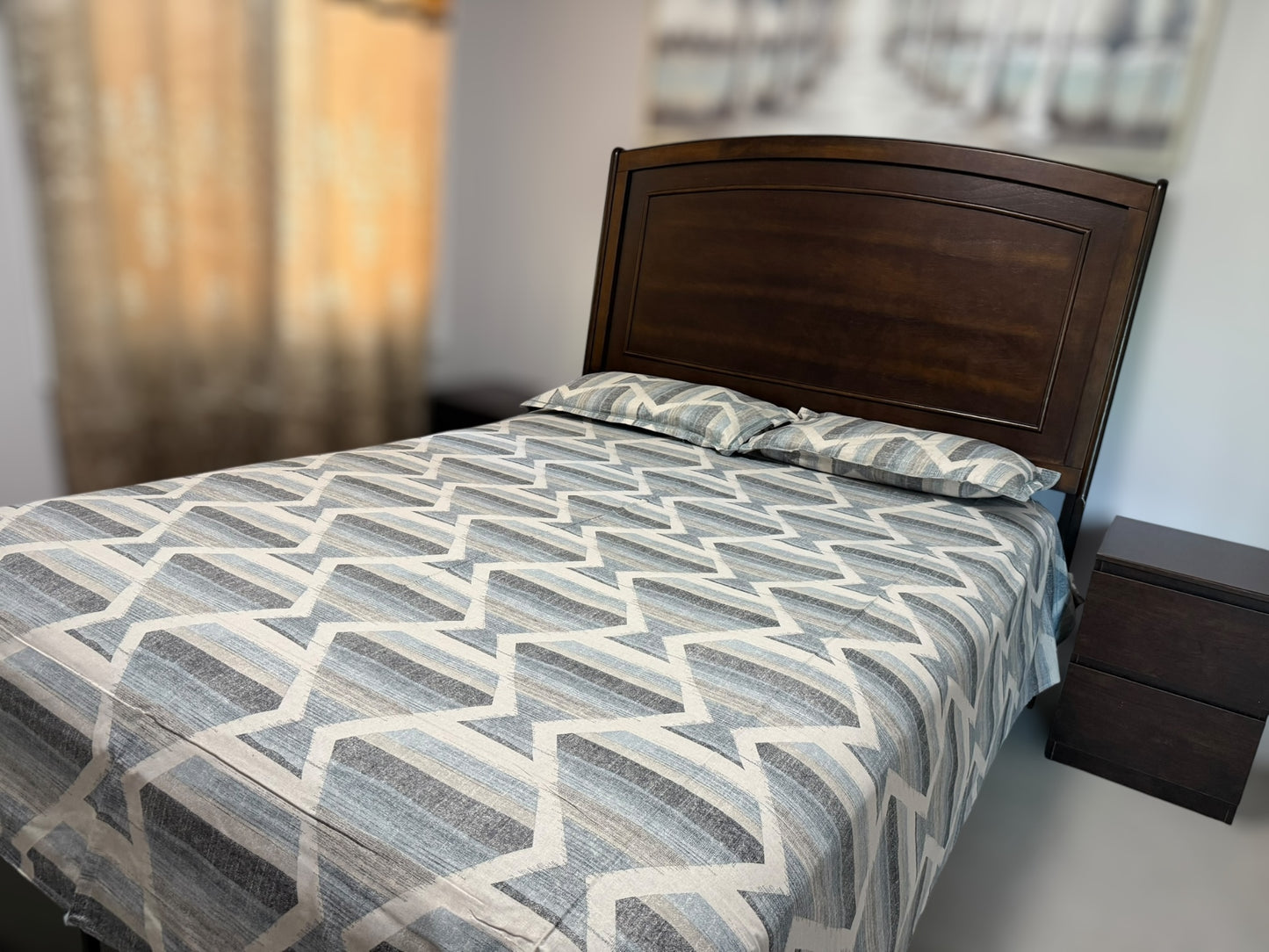 Blue geometric pattern