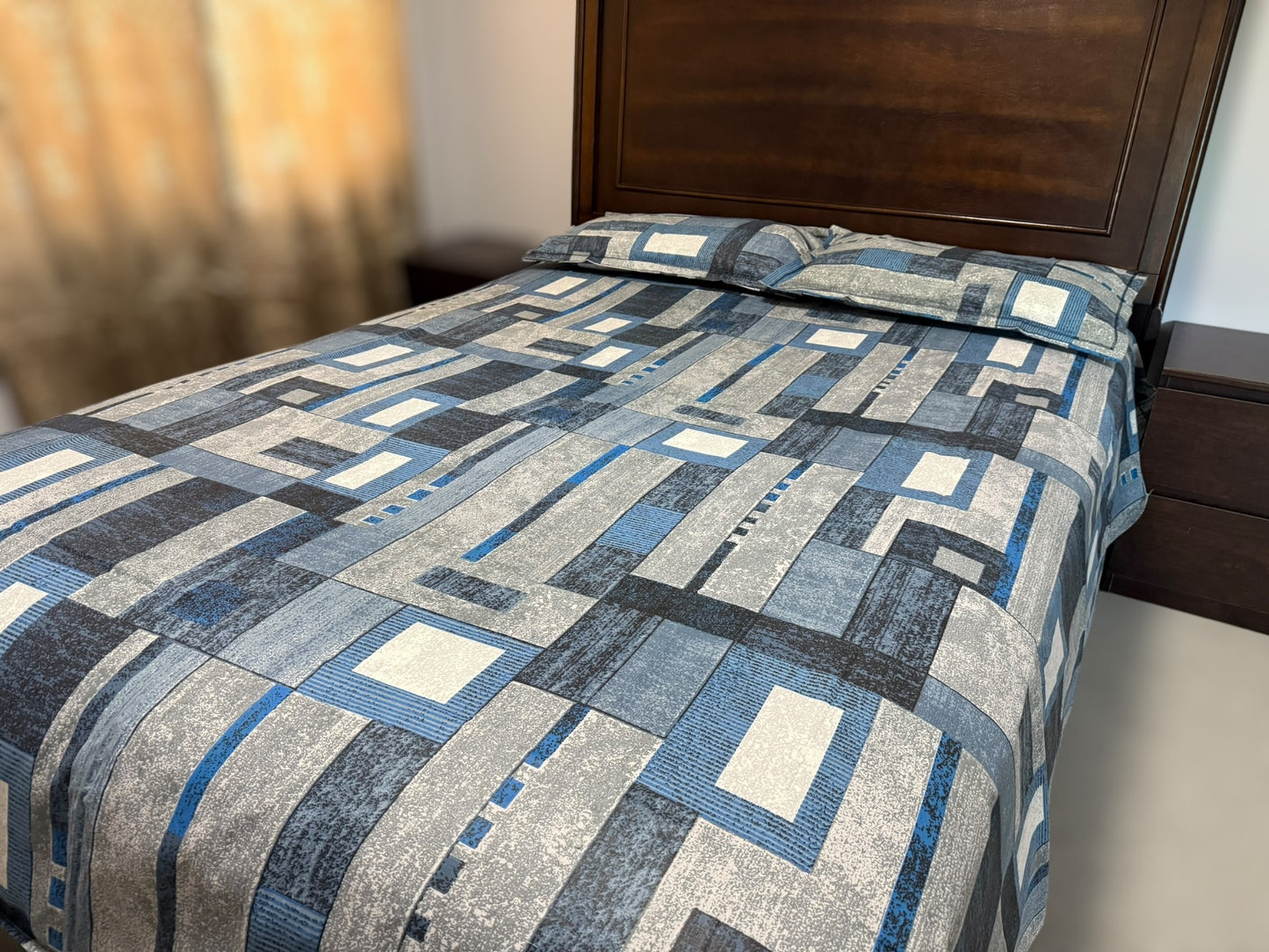 Blue Square Geometric