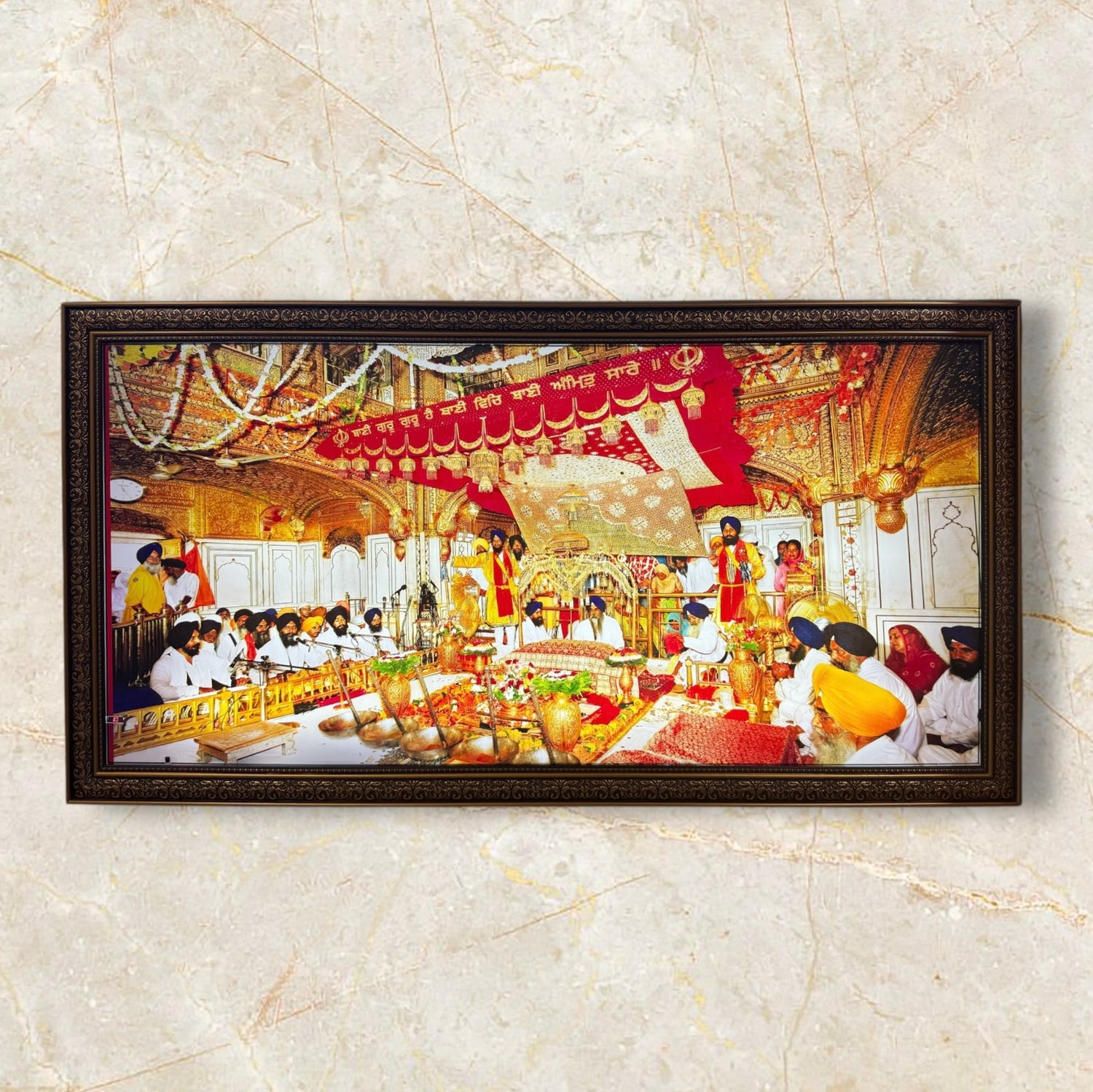 LED Golden Temple portraits