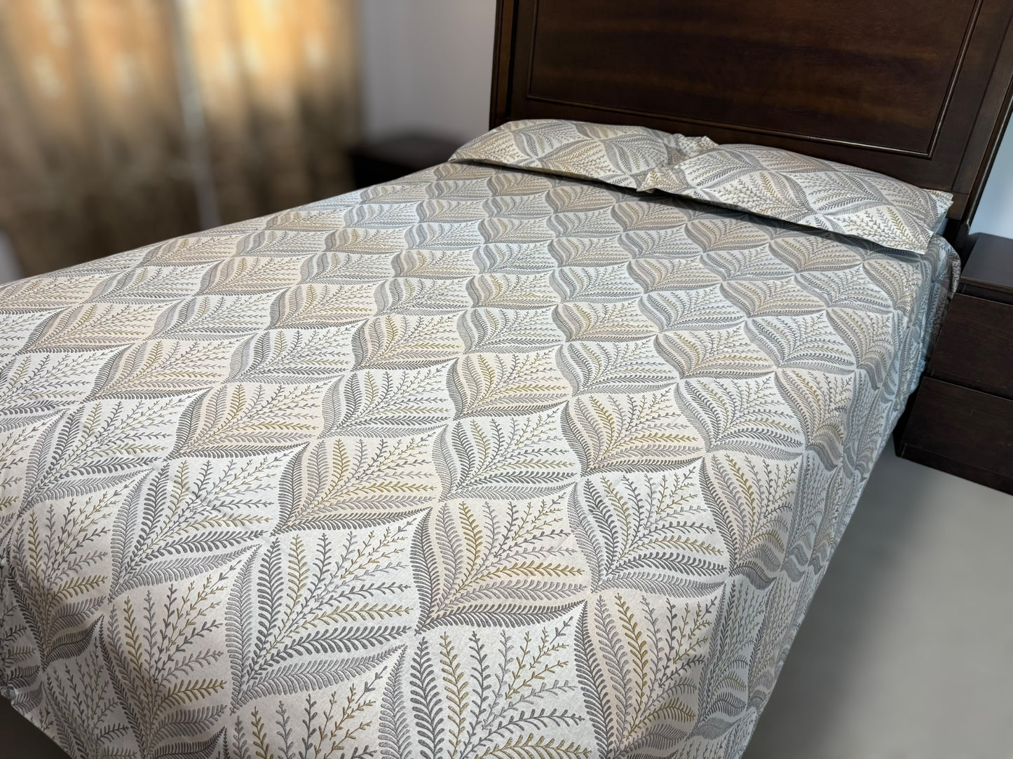 Reversible Cool Gray/Warm Mustard